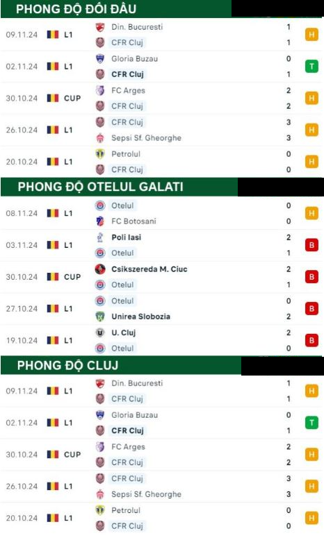 Otelul Galati vs Cluj