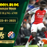 Soi kèo Arsenal vs Dinamo Zagreb, 3h00 ngày 23/1/2025